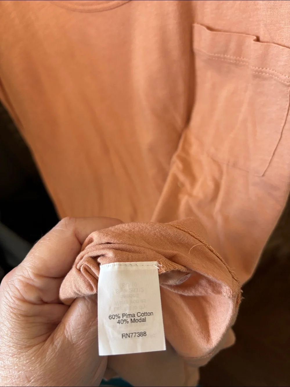 J. Crew Short Sleeve Scoop Neck Tee in Dusty Peach